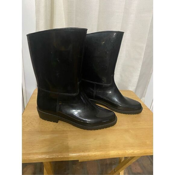 Romika black rain boots size 39 - Picture 1 of 8